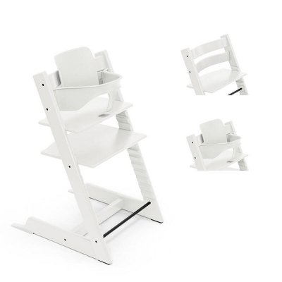 Pack chaise haute tripp trapp et son baby set blanc