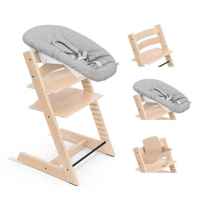 Pack chaise haute tripp trapp avec son newborn set et son baby set naturel