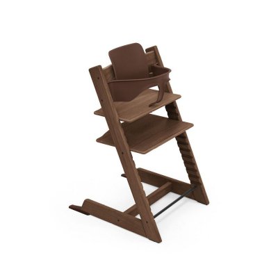 Pack chaise haute tripp trapp chêne warm brown et son baby set