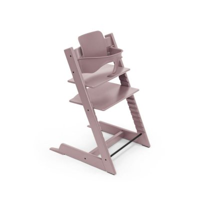 Pack chaise haute tripp trapp mauve et son baby set