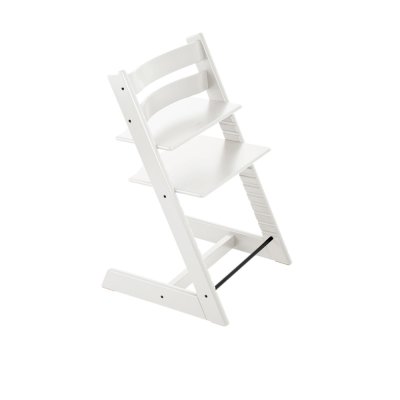 Pack chaise haute tripp trapp avec son baby set et sa tablette blanc