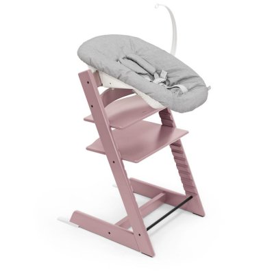 Chaise haute tripp trapp heather mauve