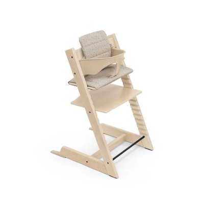 Coussin pour chaise haute tripp trapp beige boisé