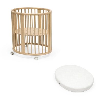 Pack duo berceau sleepi + matelas - naturel