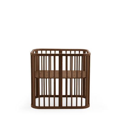 Berceau en bois mini nighti warm brown + matelas