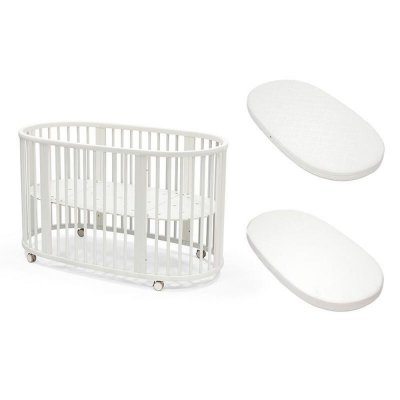 Pack lit sleepi white + matelas sleepi + drap housse blanc