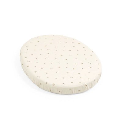 Drap housse mini sleepi flower ecru