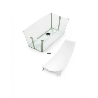 Baignoire flexi bath verte + transat de bain
