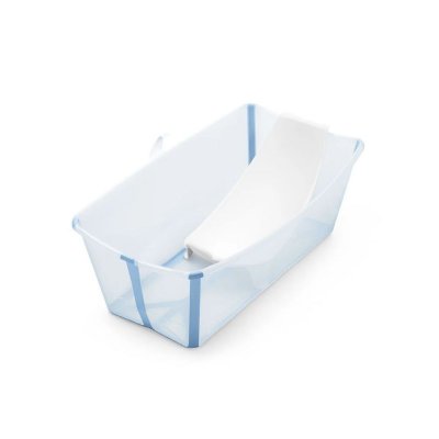 Pack complet baignoire flexi bath ocean blue + support + transat nouveau-né