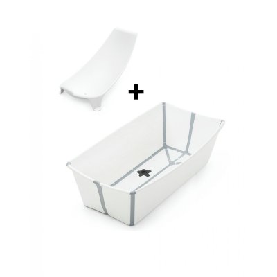 Baignoire flexi bath xl blanche + transat de bain