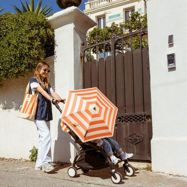 Kit d'été poussette yoyo 3 avec ombrelle, assise pack 6+ et sac tote bag capri - edition limitée riviera Stokke