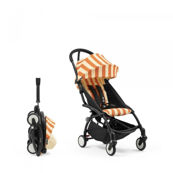Kit d'été poussette yoyo 3 avec ombrelle, assise pack 6+ et sac tote bag capri - edition limitée riviera Stokke