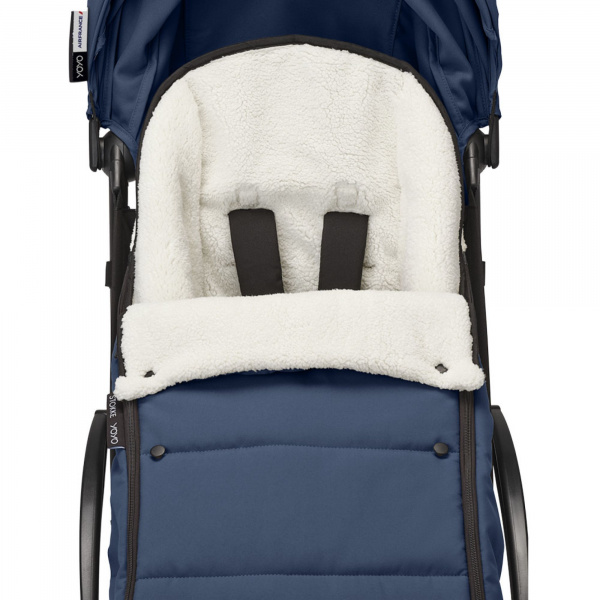 Chancelière pour poussette yoyo bleu marine Stokke