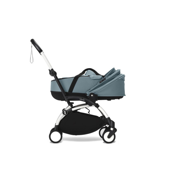 Poussette trio yoyo 3 - châssis blanc pack 6+ siège auto izi go modular x2 by besafe + nacelle aqua Stokke
