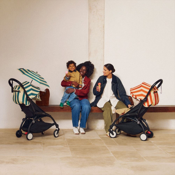 Poussette yoyo 3 châssis blanc pack 6+ capri - edition limitée riviera Stokke