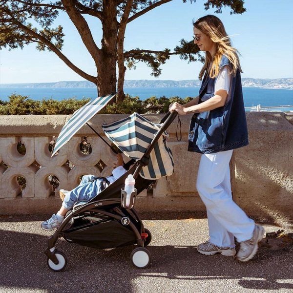 Poussette yoyo 3 châssis noir pack 6+ monaco - edition limitée riviera Stokke