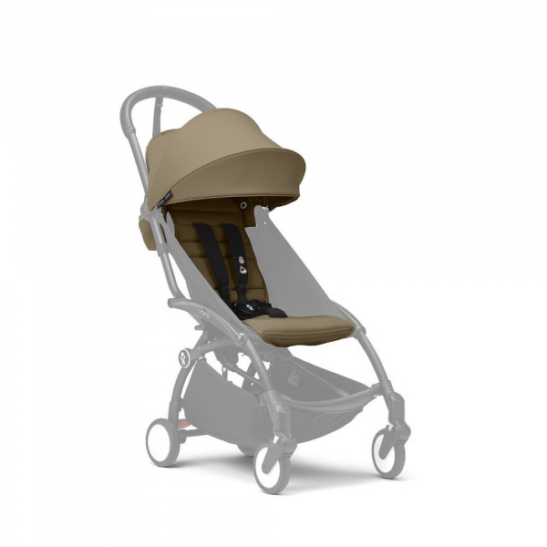 Poussette yoyo 3 châssis noir pack 6+ toffee Stokke
