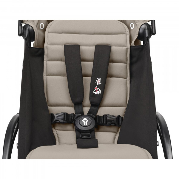 Poussette yoyo 3 châssis blanc pack 6+ taupe Stokke