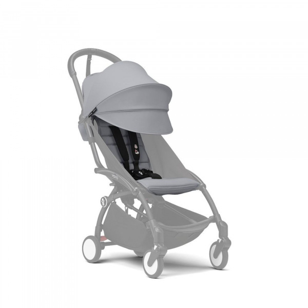 Poussette yoyo 3 châssis noir pack 6+ stone Stokke