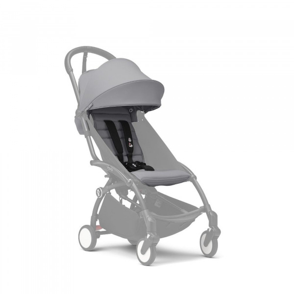 Poussette yoyo 3 châssis noir pack 6+ stone Stokke