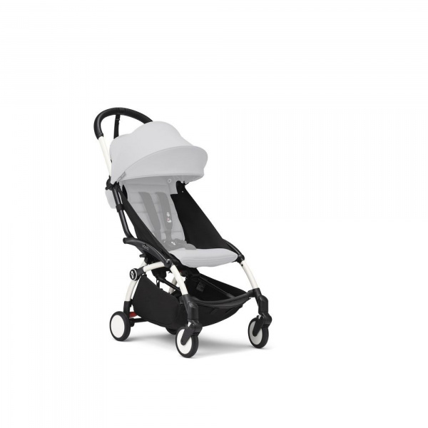 Poussette yoyo 3 châssis blanc pack 6+ stone Stokke