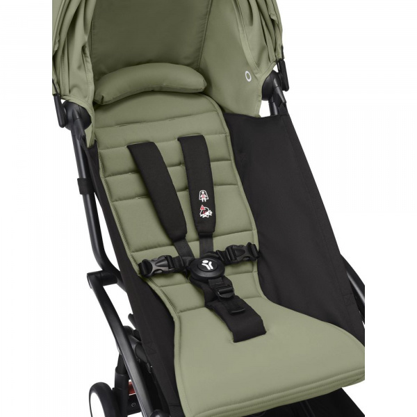 Poussette yoyo 3 châssis noir pack 6+ olive Stokke