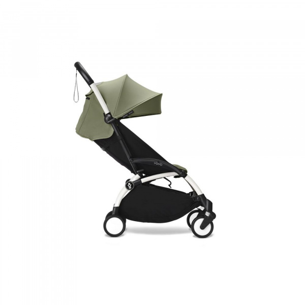 Poussette yoyo 3 châssis blanc pack 6+ olive Stokke