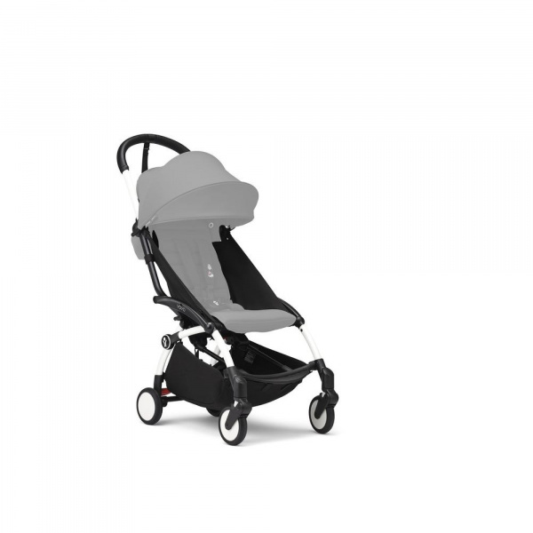 Poussette yoyo 3 châssis blanc pack 6+ noir Stokke