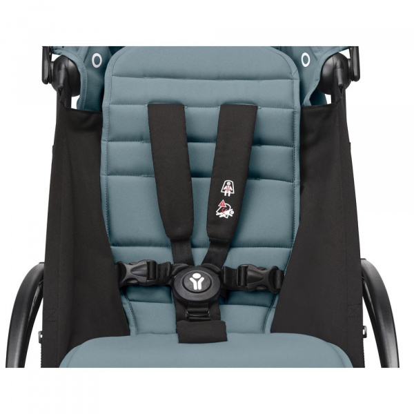 Poussette yoyo 3 châssis noir pack 6+ aqua Stokke