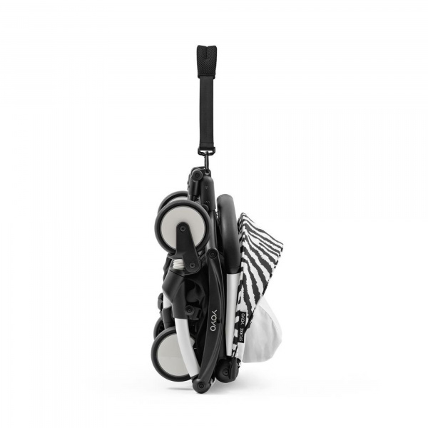 Poussette yoyo 3 châssis blanc pack 6+ zebra - wild collection Stokke