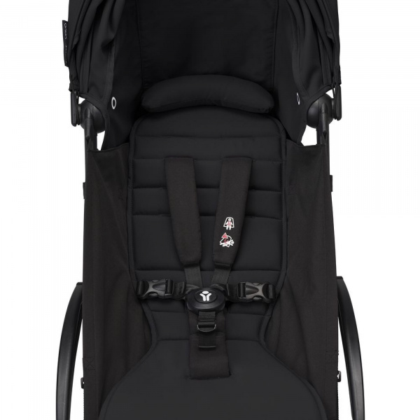Poussette duo yoyo 3 - châssis blanc pack 6+ et nacelle noir Stokke