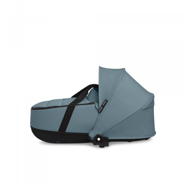 Poussette duo yoyo 3 - châssis blanc pack 6+ et nacelle aqua Stokke