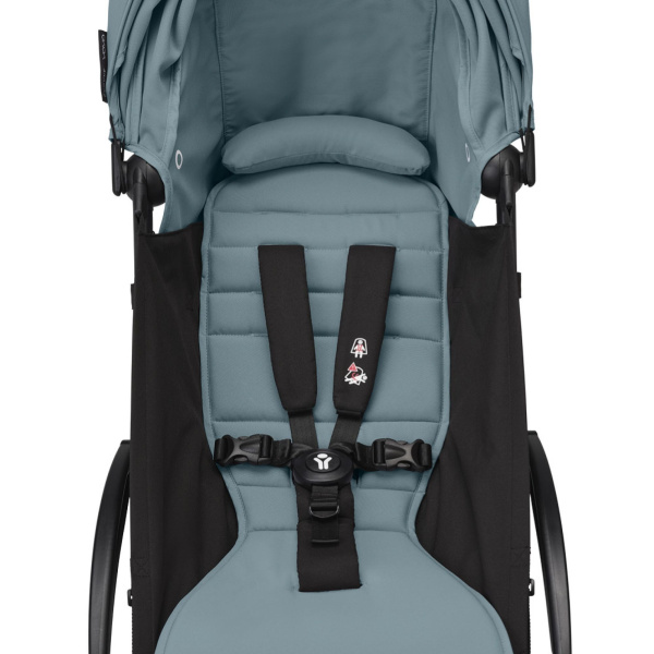 Poussette duo yoyo 3 pack 6+ et siège auto pebble 360 pro² black - chassis blanc - aqua Stokke
