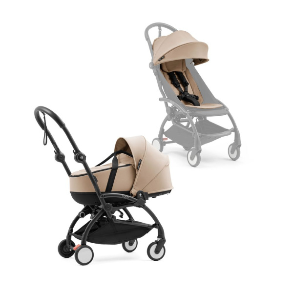 Poussette duo yoyo 5 + nacelle taupe Stokke