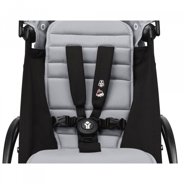 Poussette duo yoyo 3 - châssis blanc pack 6+ et nacelle noir Stokke