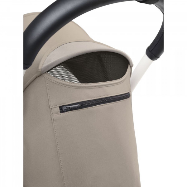Poussette duo yoyo 3 - châssis blanc pack 6+ et siège auto izi go modular x2 by besafe taupe Stokke