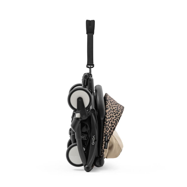 Poussette duo yoyo 3 pack 6+ et siège auto pebble 360 pro² - chassis noir - leopard Stokke