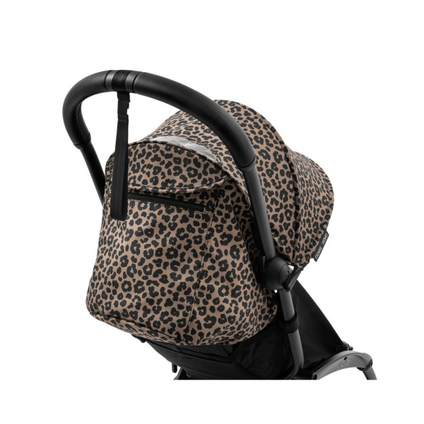 Poussette complète yoyo 3 châssis blanc pack 0+ et 6+ leopard / noir Stokke