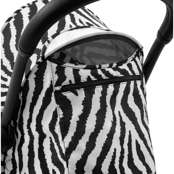 Poussette complète yoyo 3 châssis noir pack 0+ et 6+ zebra / noir Stokke