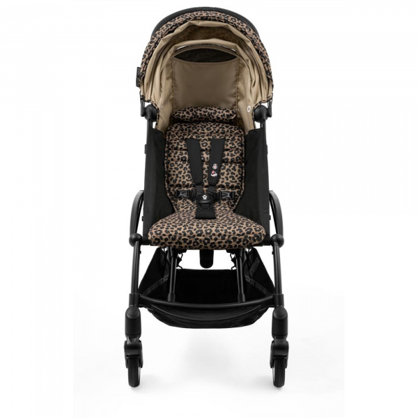Poussette duo yoyo 3 - châssis blanc pack 6+ et nacelle leopard / noir Stokke