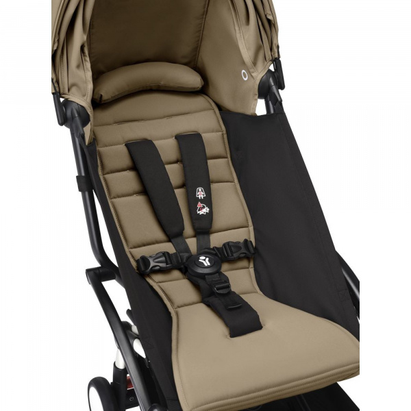 Poussette complète yoyo 3 châssis blanc pack 0+ et 6+ toffee Stokke