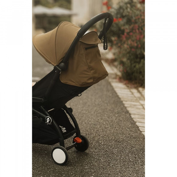 Poussette complète yoyo 3 châssis blanc pack 0+ et 6+ toffee Stokke