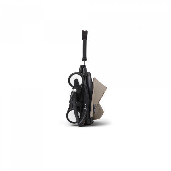Poussette complète yoyo 3 châssis noir pack 0+ et 6+ taupe Stokke