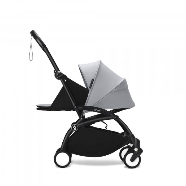 Poussette complète yoyo 3 châssis noir pack 0+ et 6+ stone Stokke