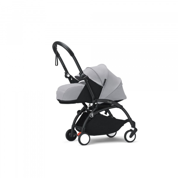 Poussette complète yoyo 3 châssis noir pack 0+ et 6+ stone Stokke