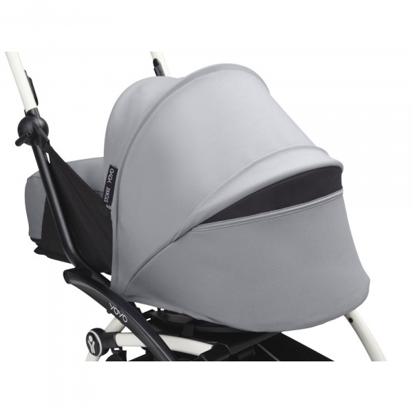 Poussette complète yoyo 3 châssis noir pack 0+ et 6+ stone Stokke