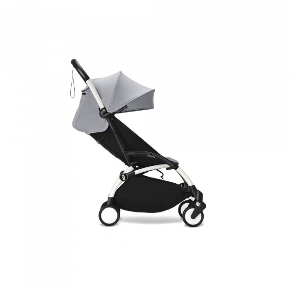 Poussette complète yoyo 3 châssis blanc pack 0+ et 6+ stone Stokke