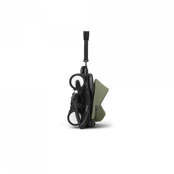 Poussette complète yoyo 3 châssis noir pack 0+ et 6+ olive Stokke