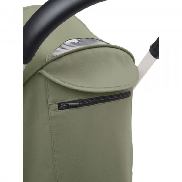 Poussette complète yoyo 3 châssis blanc pack 0+ et 6+ olive Stokke