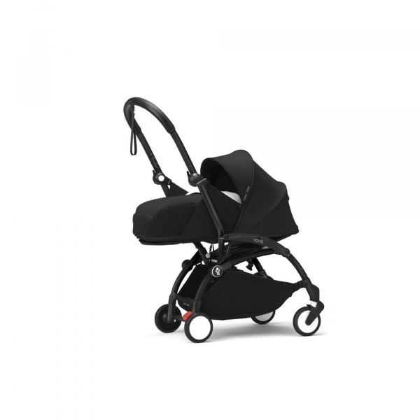 Poussette complète yoyo 3 châssis noir pack 0+ et 6+ noir Stokke